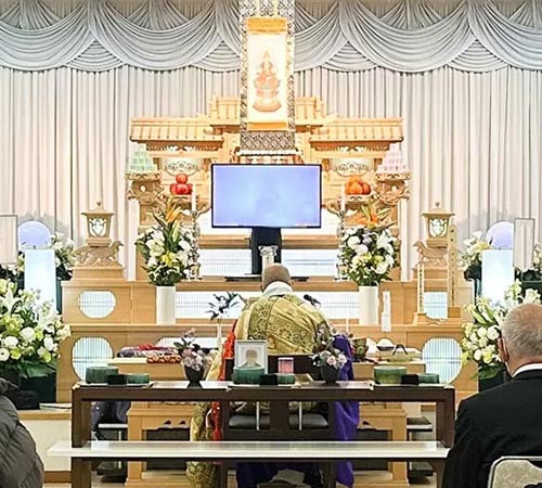  〇〇斎場での家族葬の葬儀参考イメージ