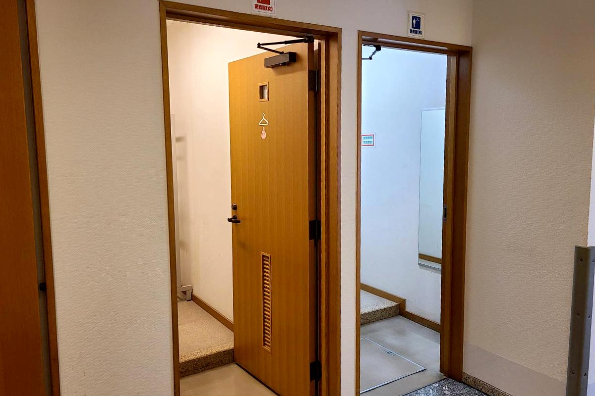瑞穂斎場の更衣室